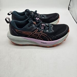 Asics Gel Trabuco 13 Trail Running Shoes in Black Nova Orange Women's Size 7 B5